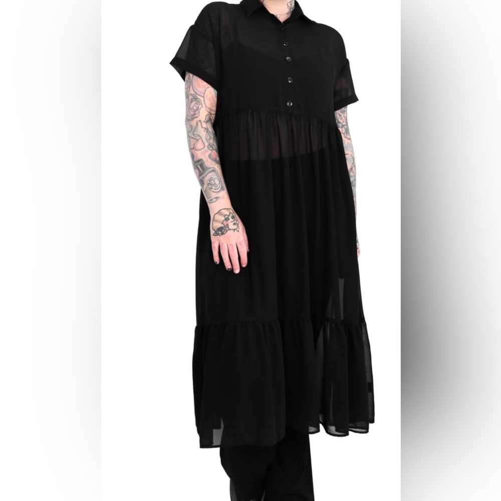 Foxblood Dakota Chiffon Dress